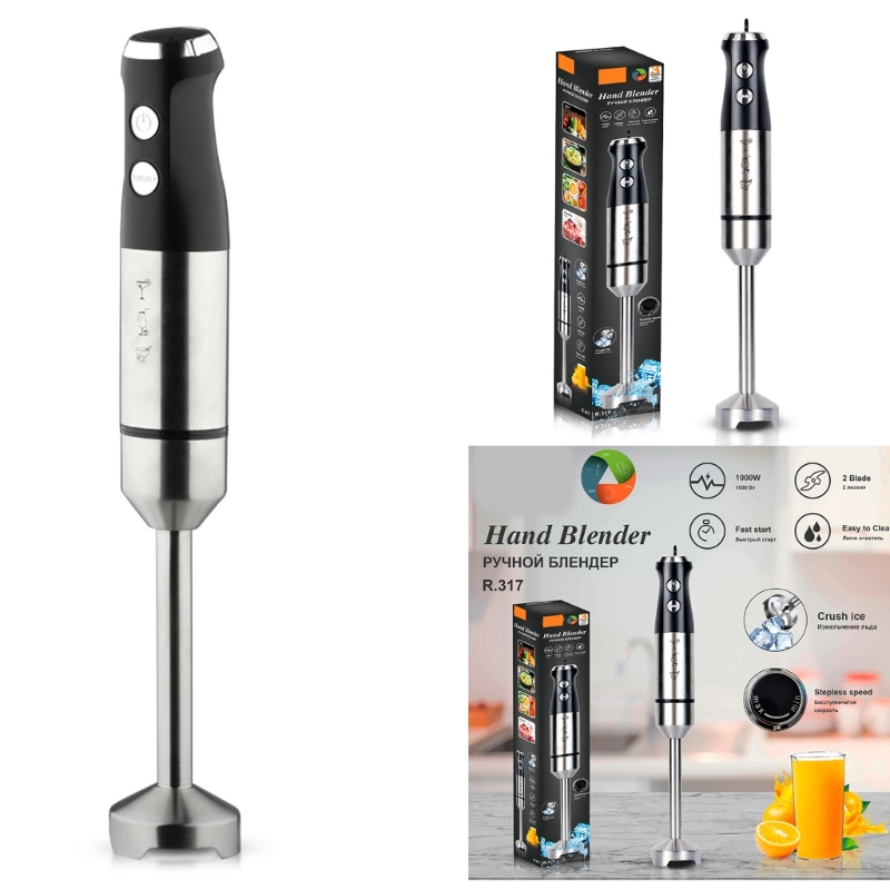 Blender High Power - 1000W elektrikli daldırma el blenderi güçlü