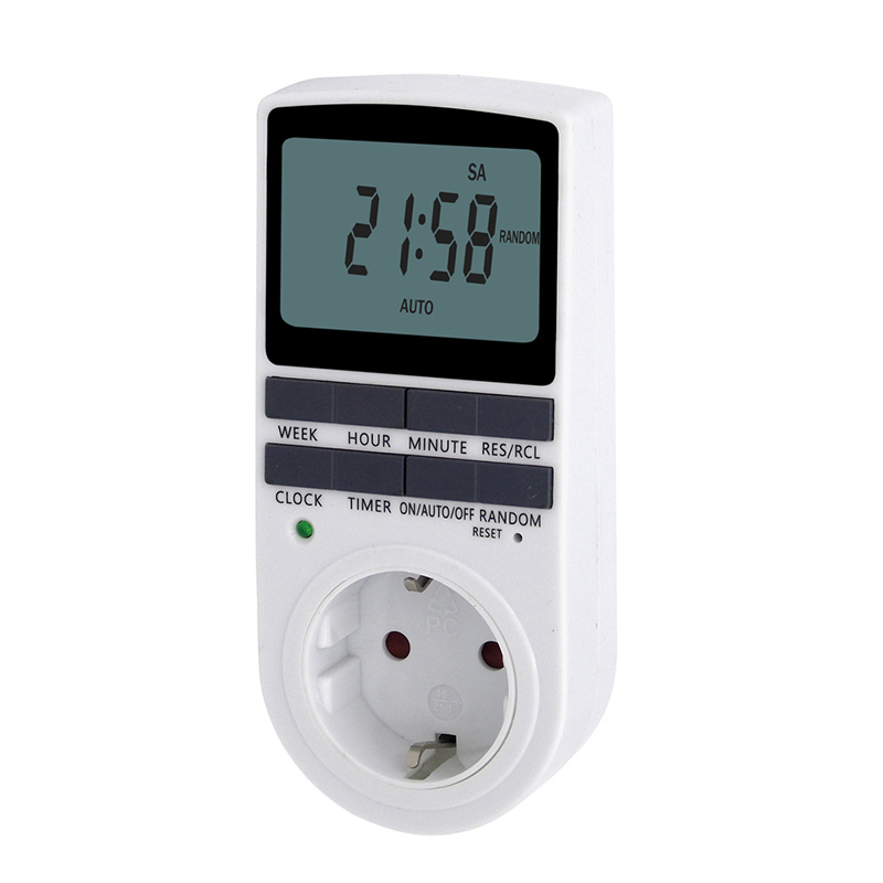 Kitchen Appliances Uk - Dijital Zamanlayıcı Anahtarı Elektronik 12/24 Saat