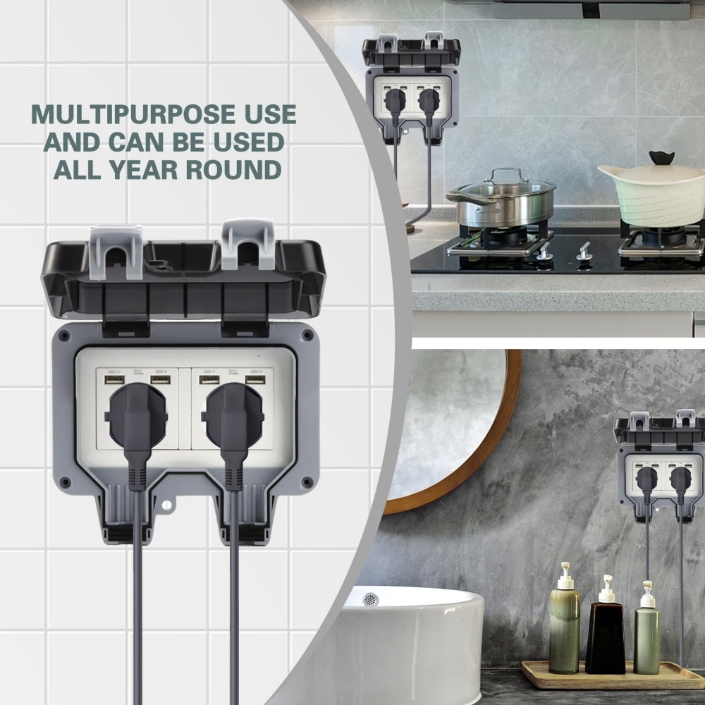 EIOMR USB Açık Su Geçirmez Sok - Kitchen Appliances Uk incelemesi ve fiyatı