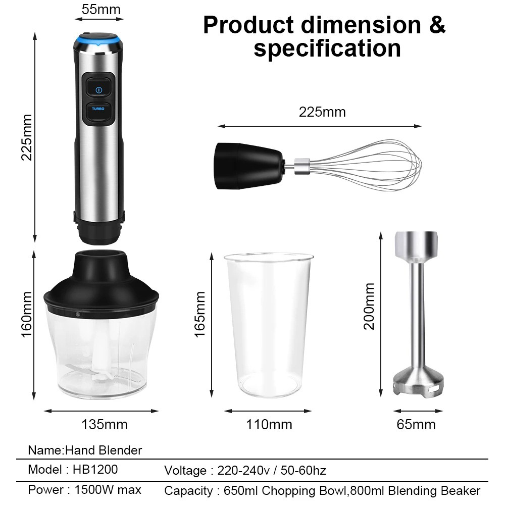 4'ü 1 Arada Yüksek Güçlü El Çu - Blender High Power incelemesi ve fiyatı